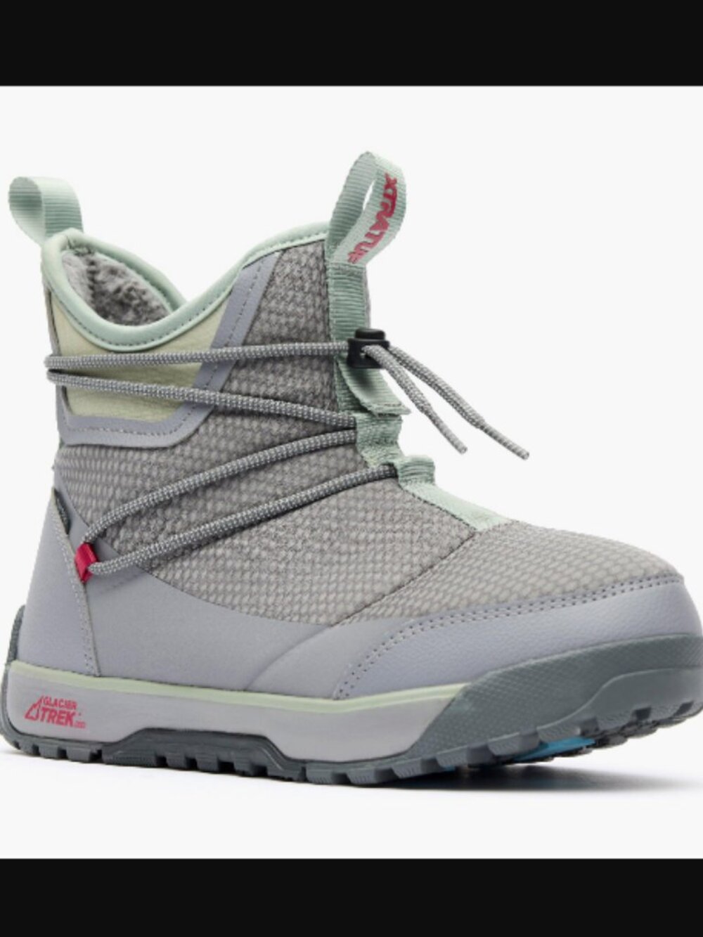 XTRATUF Ice 6" Nylon Waterproof Insulated Boots Gray 8 NEW Snow Winter footwear